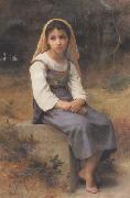 Adolphe William Bouguereau, Meditation (mk26)